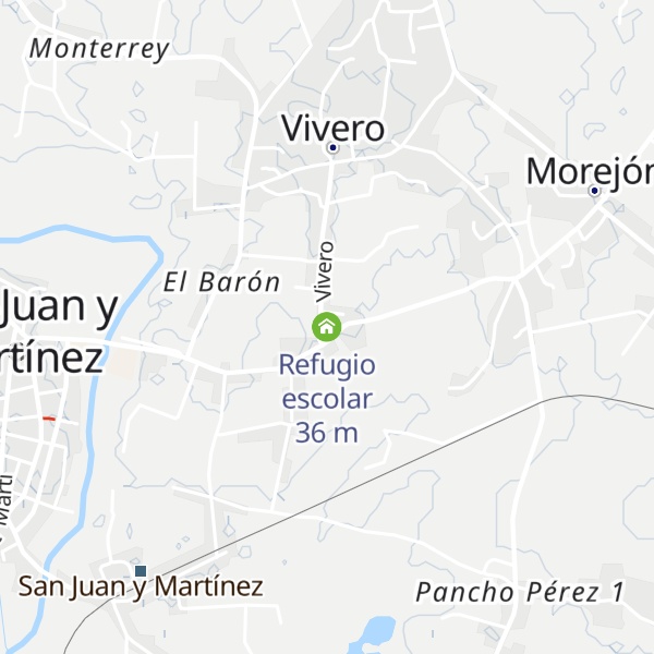 Map of Refugio escolar