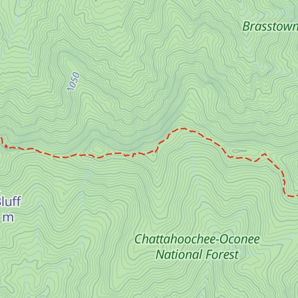 Map of Chimneytop Mountain