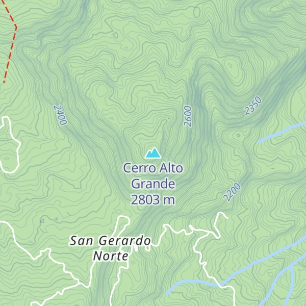 Map of Cerro Alto Grande