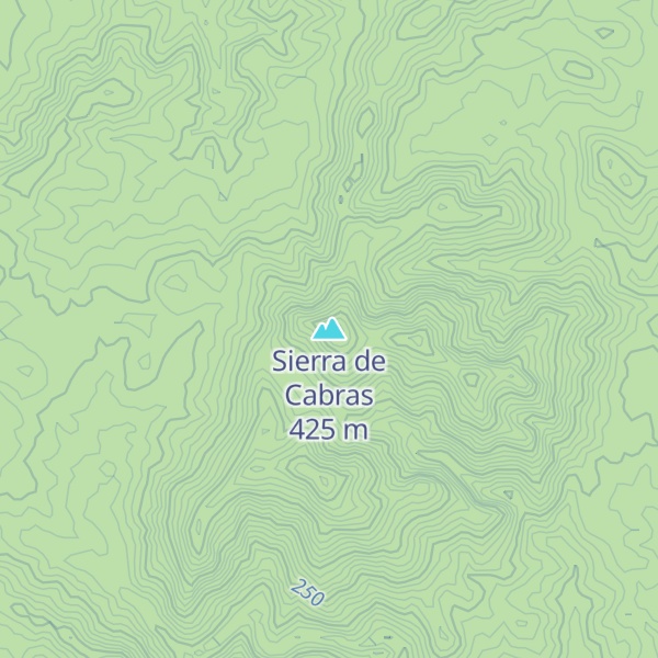 Map of Sierra de Cabras