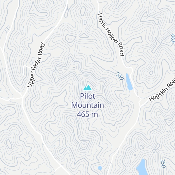 Map of Pilot Mountain