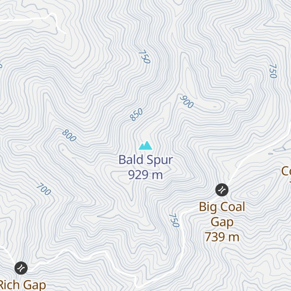 Map of Bald Spur