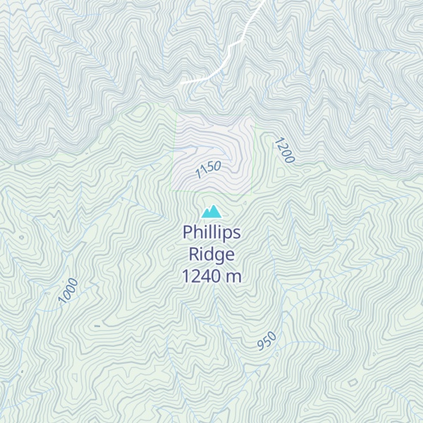 Map of Phillips Ridge
