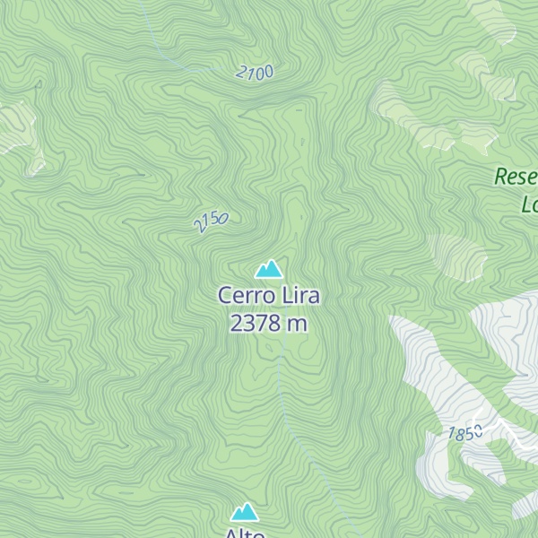 Map of Cerro Lira