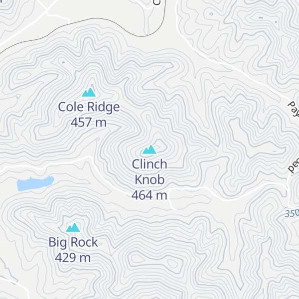 Map of Clinch Knob