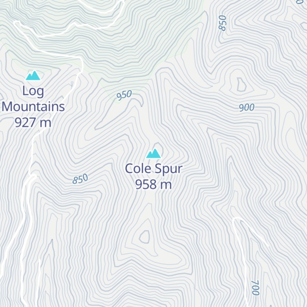 Map of Cole Spur