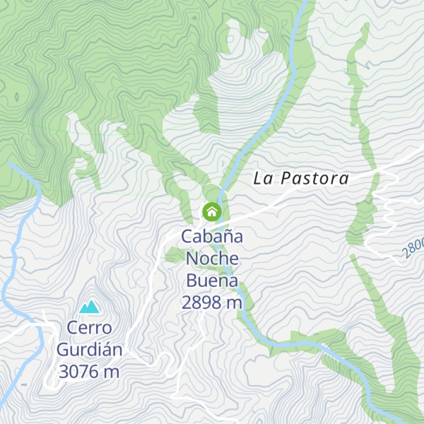 Map of Cabaña Noche Buena