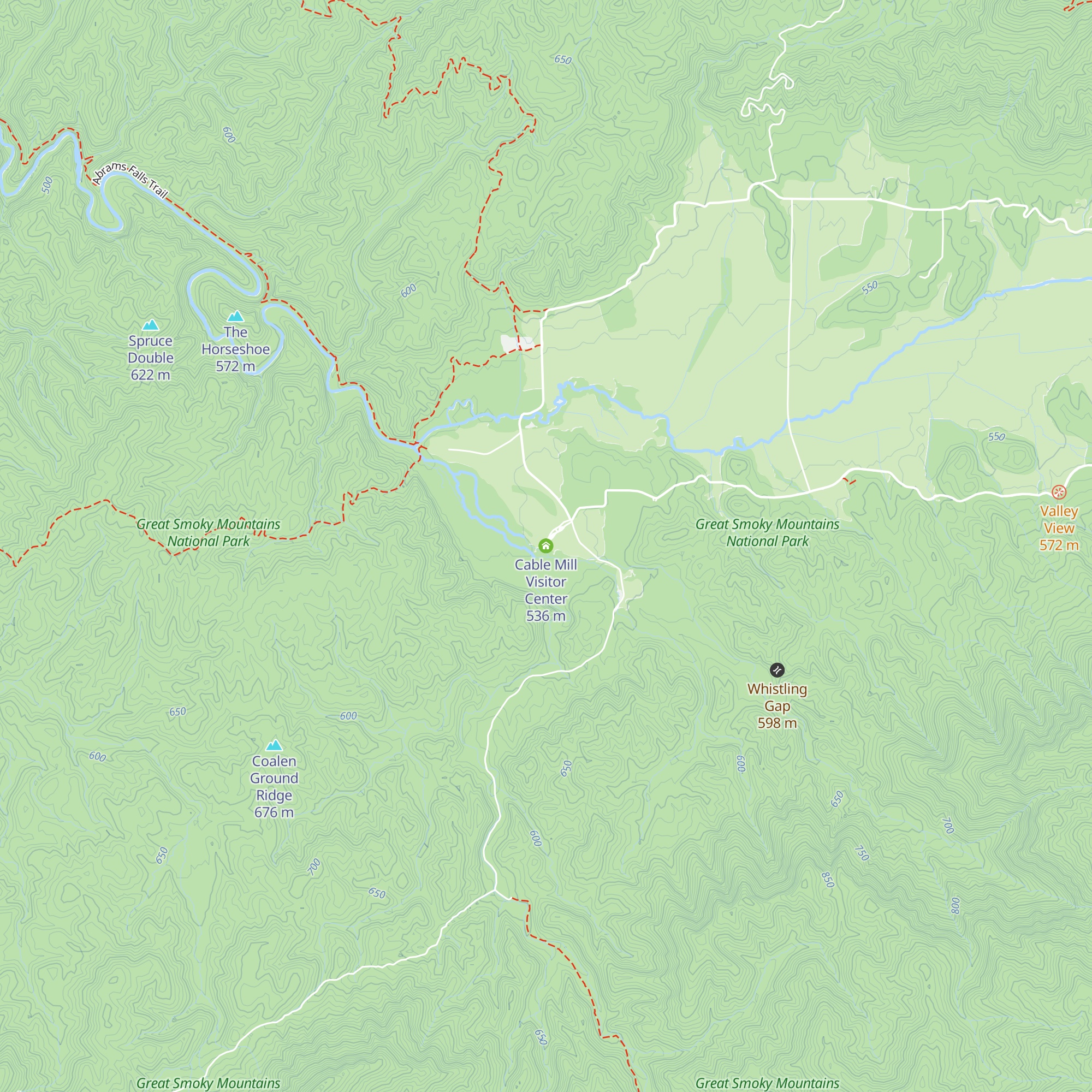 Cable Mill Visitor Center map
