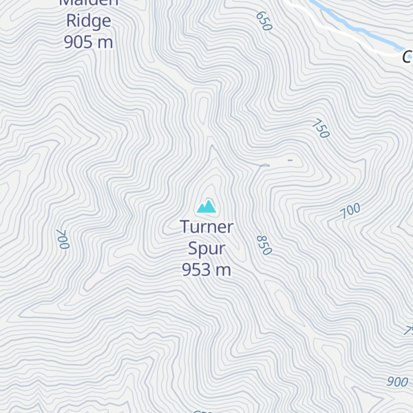 Map of Turner Spur