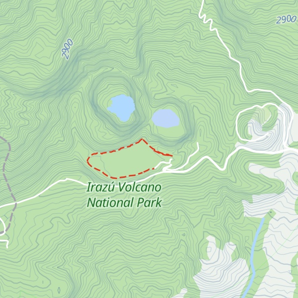 Map of Volcán Irazú