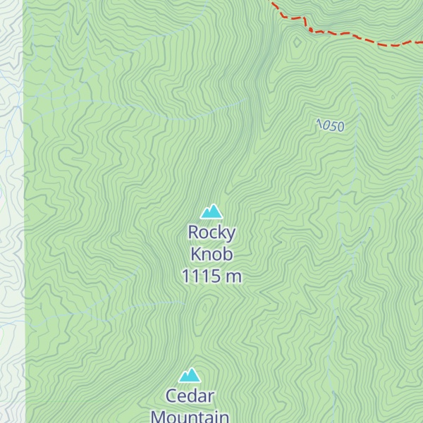 Map of Rocky Knob