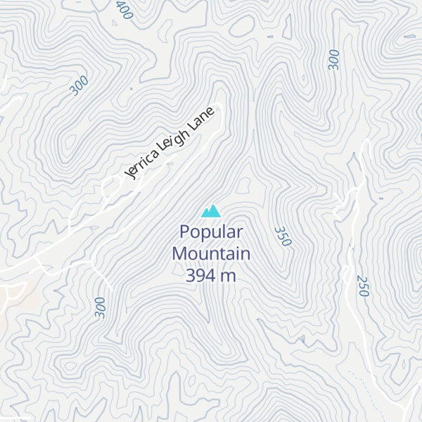 Map of Popular Mountain