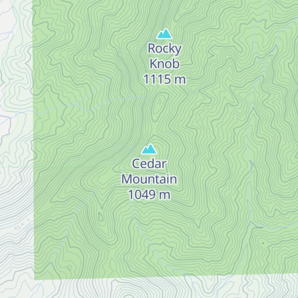 Map of Cedar Mountain