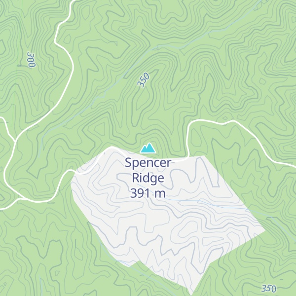 Map of Spencer Ridge