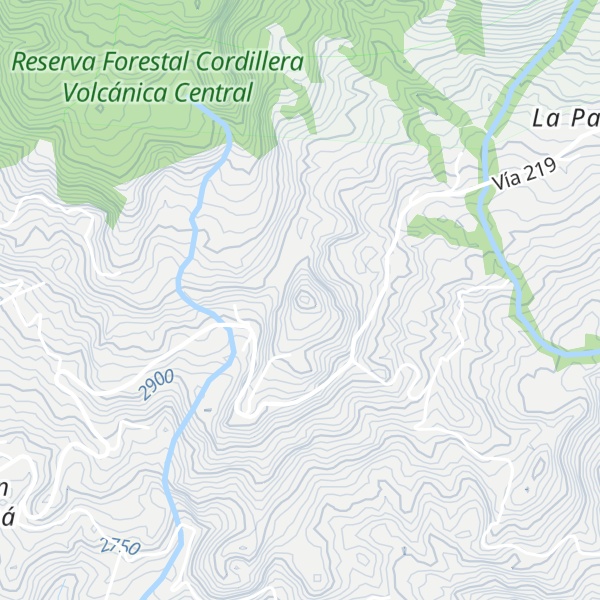 Map of Cerro Gurdián