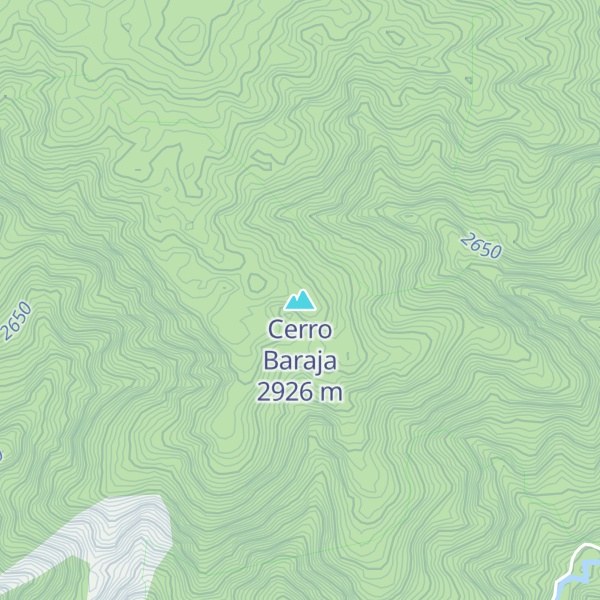 Map of Cerro Baraja