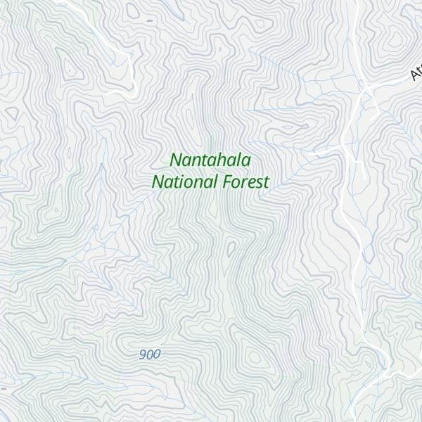 Map of Teeseteska Ridge
