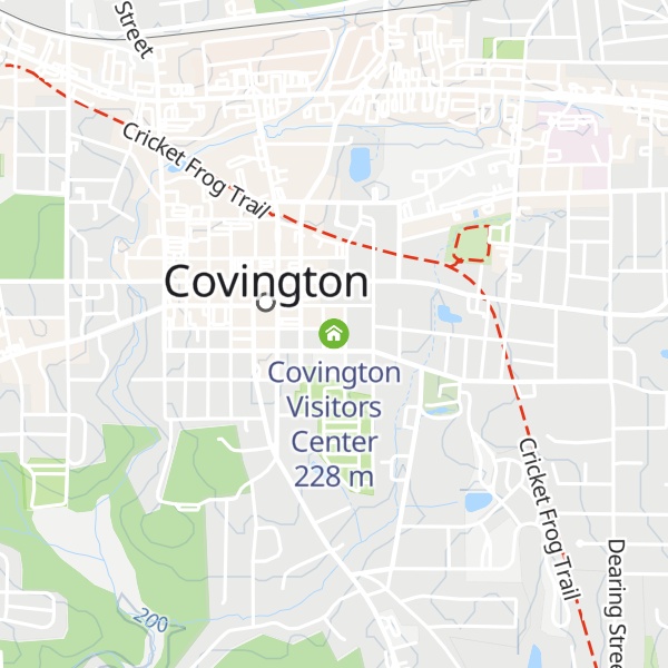Map of Covington Visitors Center