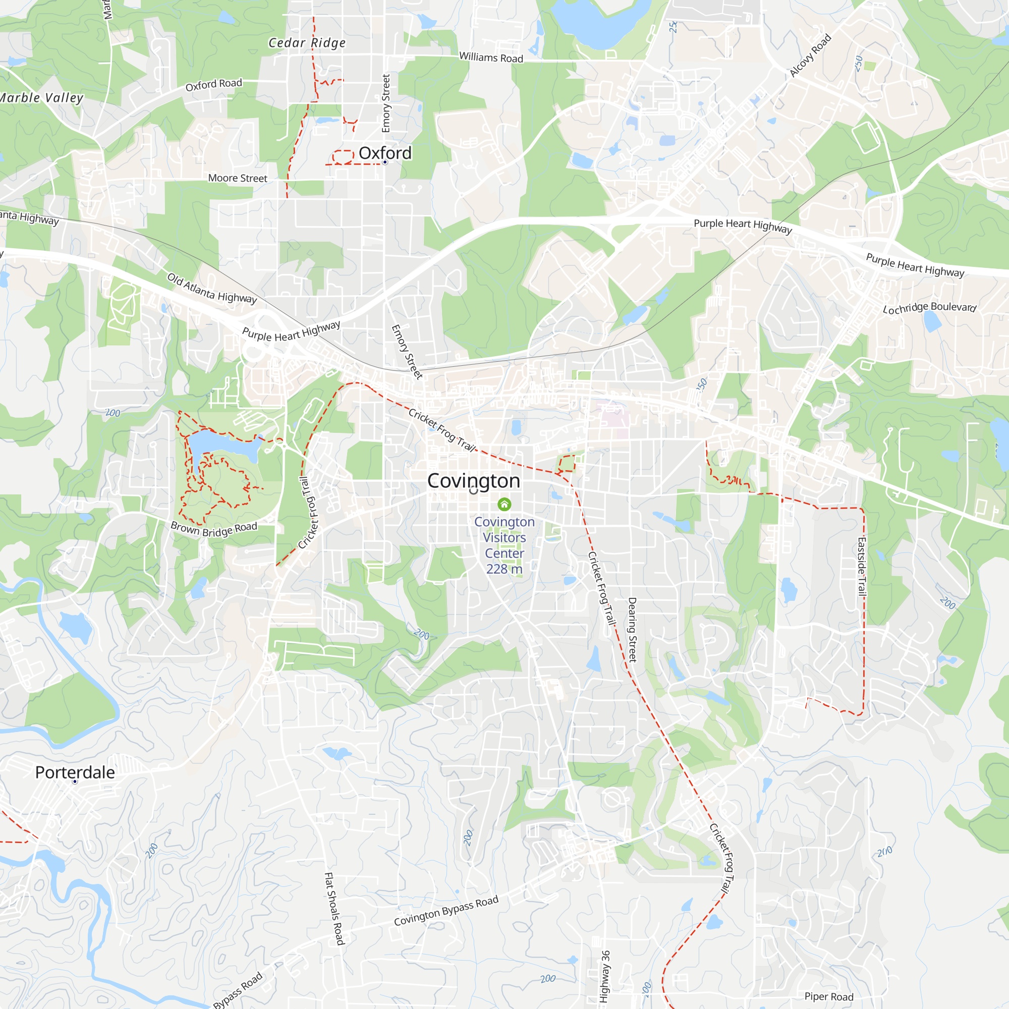 Covington Visitors Center map