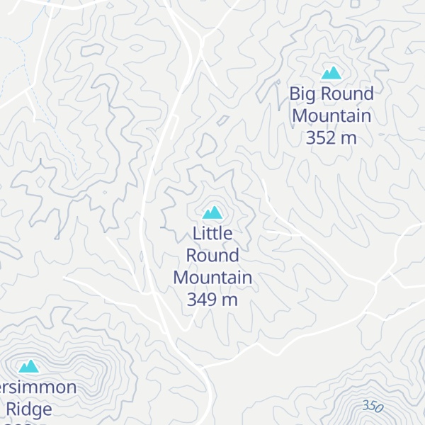Map of Little Round Mountain