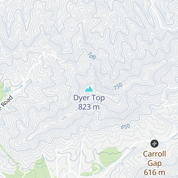 Map of Dyer Top