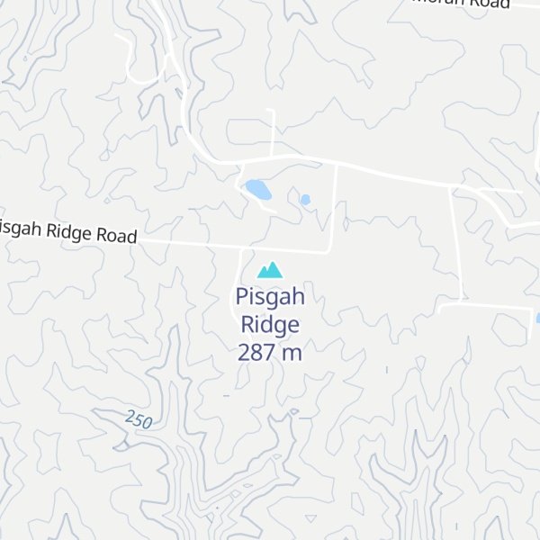 Map of Pisgah Ridge