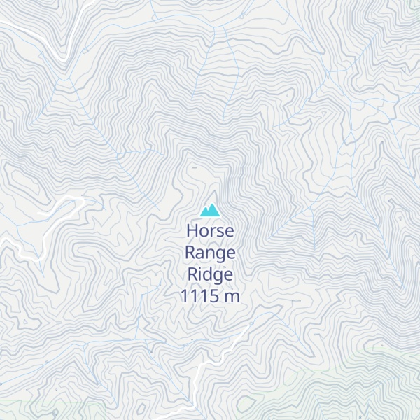 Map of Horse Range Ridge