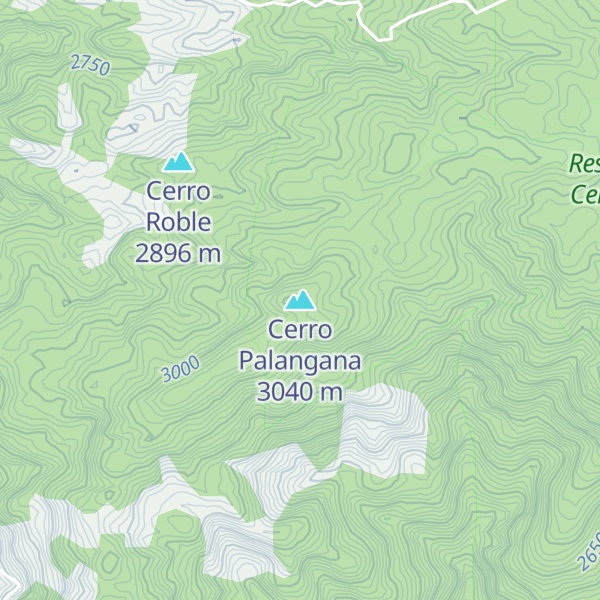 Map of Cerro Palangana