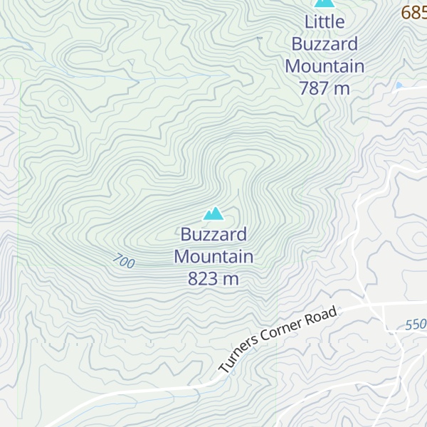 Map of Buzzard Mountain