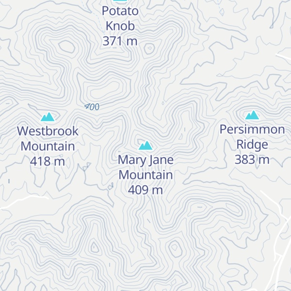 Map of Mary Jane Mountain