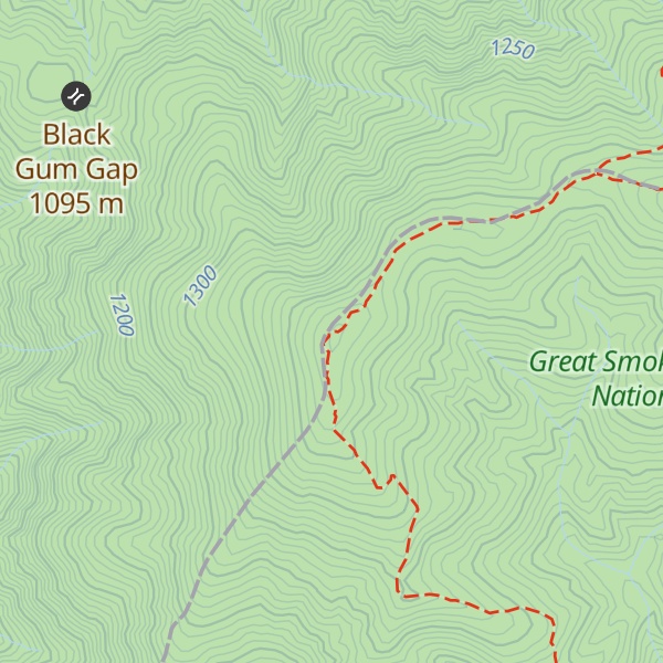 Map of Parson Bald