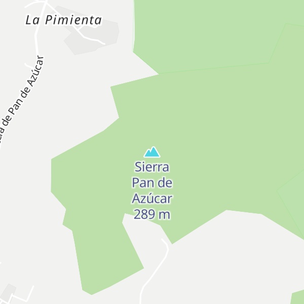 Map of Sierra Pan de Azúcar