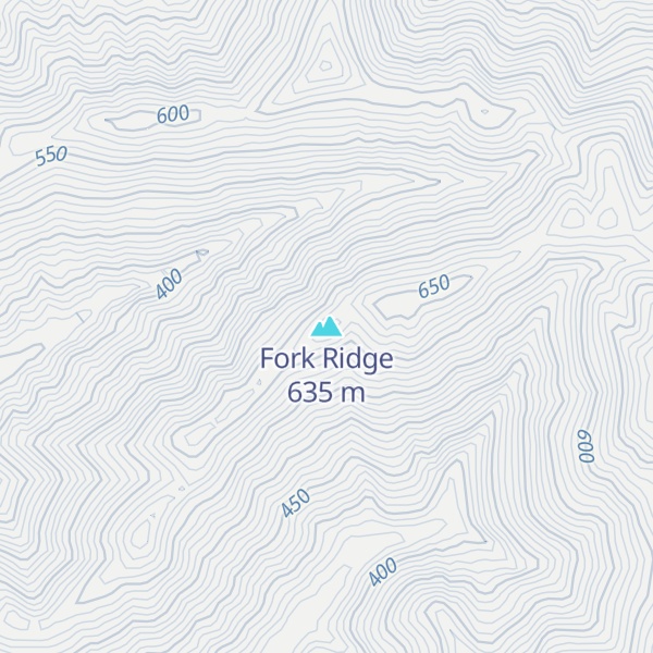 Map of Fork Ridge