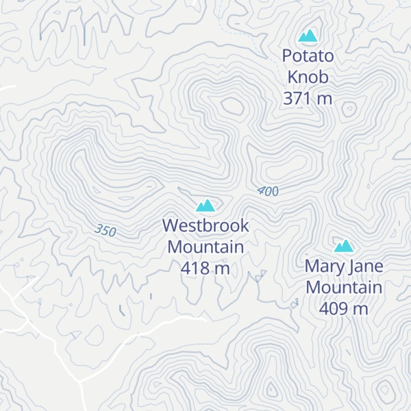 Map of Westbrook Mountain