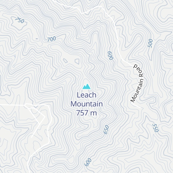 Map of Leach Mountain