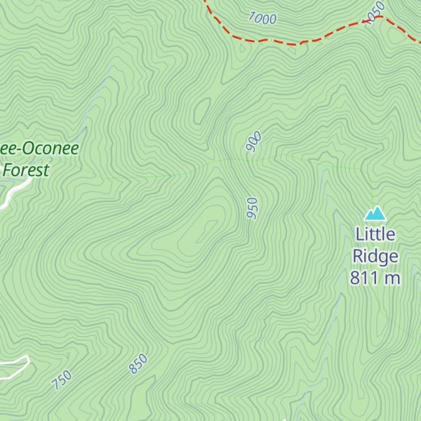Map of Hogpen Mountain
