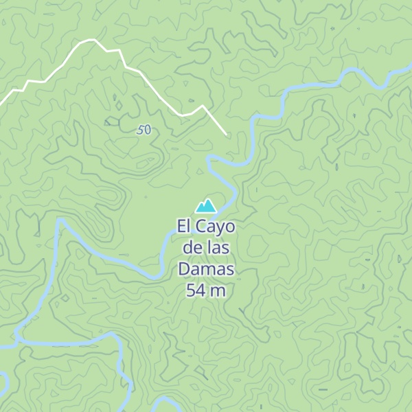 Map of El Cayo de las Damas