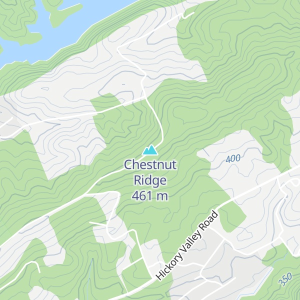 Map of Chestnut Ridge