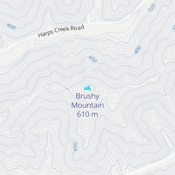 Map of Brushy Mountain