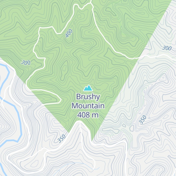 Map of Brushy Mountain