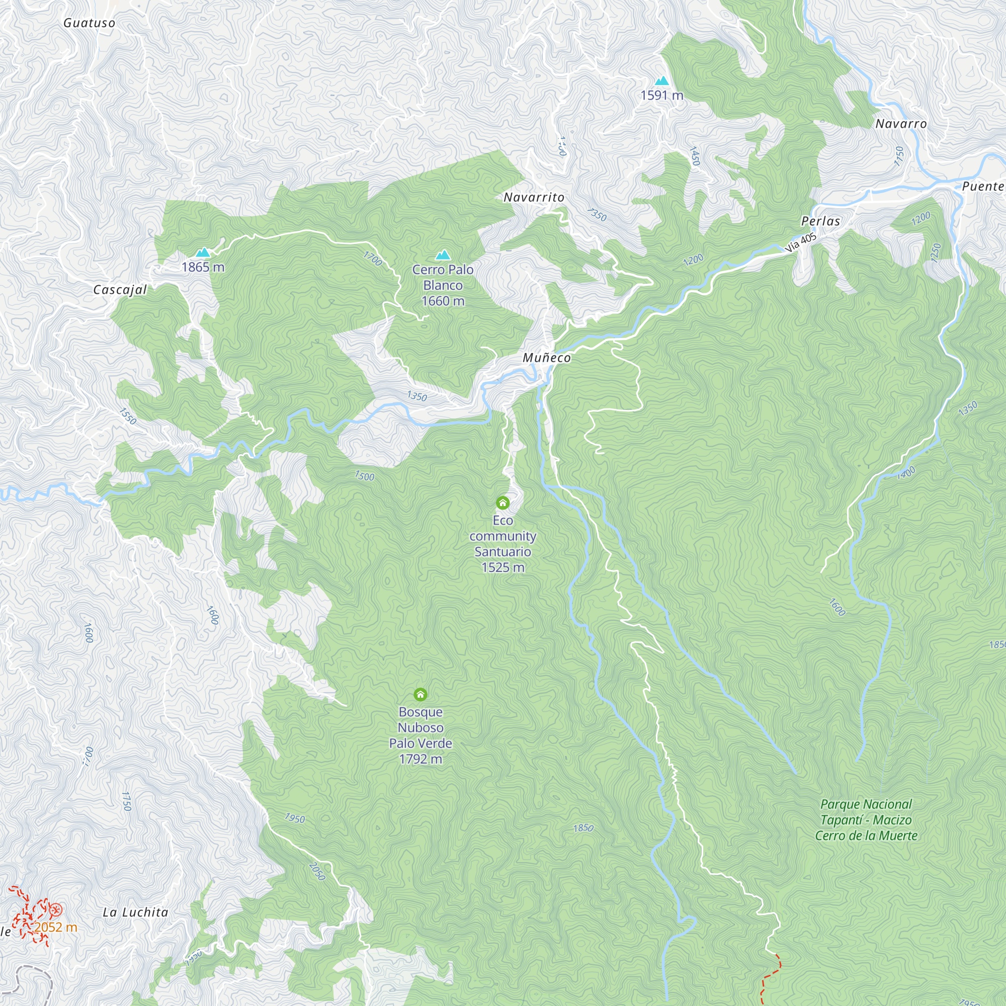 Eco community  Santuario map
