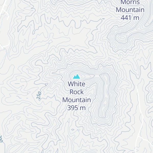 Map of White Rock Mountain