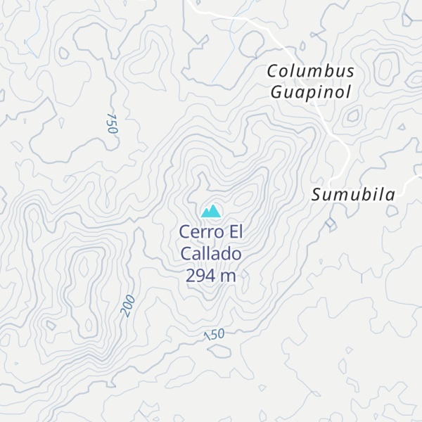 Map of Cerro El Callado
