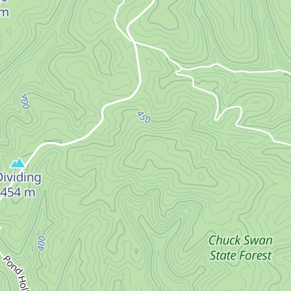 Map of Weavers Knob