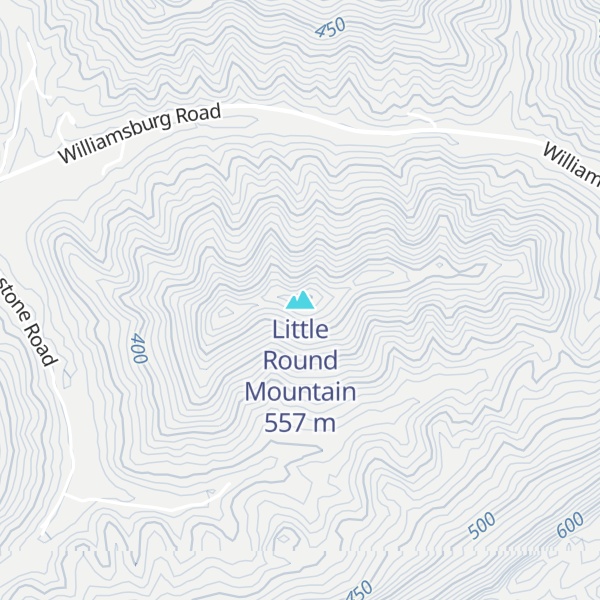 Map of Little Round Mountain