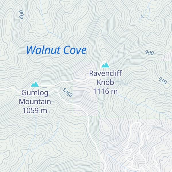 Map of Walnut Knob