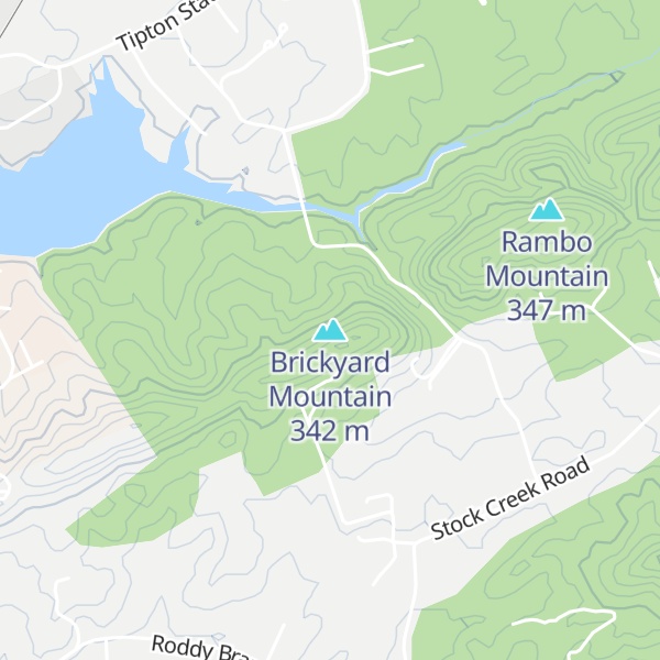 Map of Brickyard Mountain