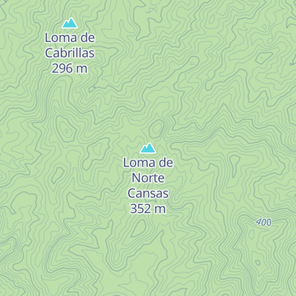 Map of Loma de Norte Cansas