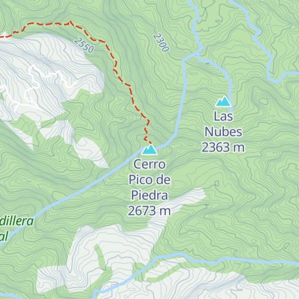 Map of Cerro Pico de Piedra