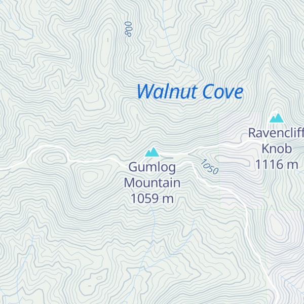 Map of Gumlog Mountain